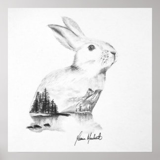 Impression de dessin de lapin