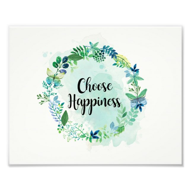 Impression de devis floraux, Aquarelle de devis in (Devant)