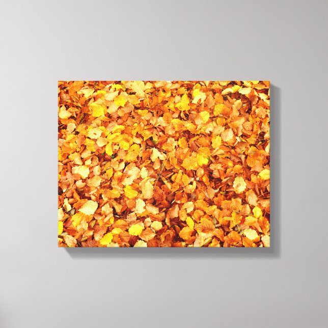 Impression de feuilles de canevas d'automne (Recto)