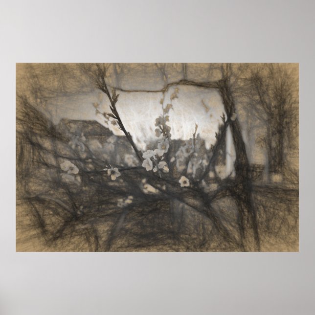 Impression de fleur de cerisier (Devant)