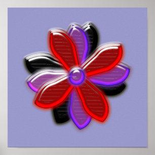 Impression de fleur de marguerite brillante