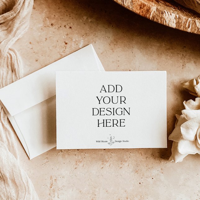 Impression de la carte de réponse horizontale de 3 (Créateur téléchargé)