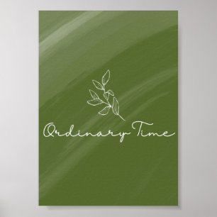 Impression de la carte liturgique temps ordinaire