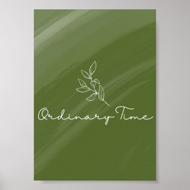 Impression de la carte liturgique temps ordinaire (Devant)