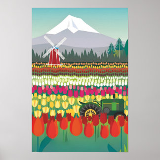 Impression de la folie des tulipes