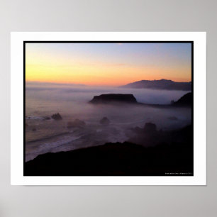 Impression de la photo Sunset de la roche de chèvr