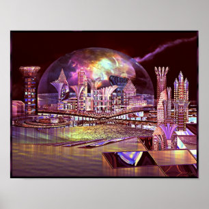 Impression de la sphère de fractionnement violet