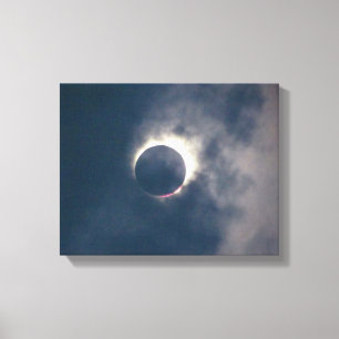 Impression de la toile d'éclipse solaire complète 