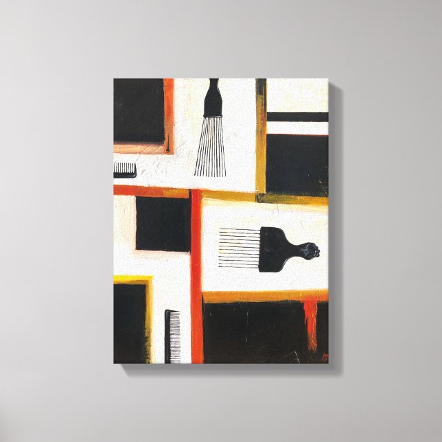 Impression de la toile des Afro Pics & Combs (Recto)