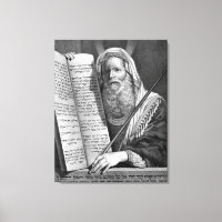 Impression de la toile "Moïse et les dix commandem
