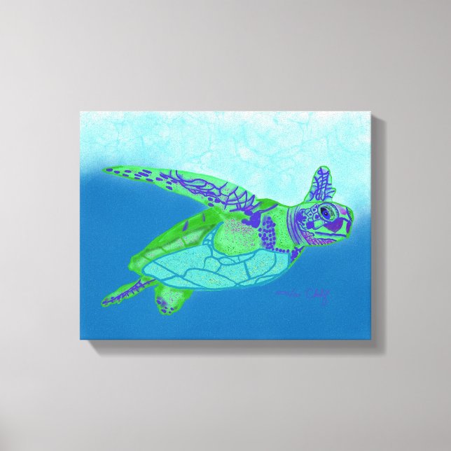 Impression de la tortue marine (Recto)