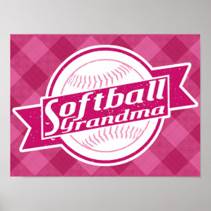 Impression de l'affiche de grand-mère de softball