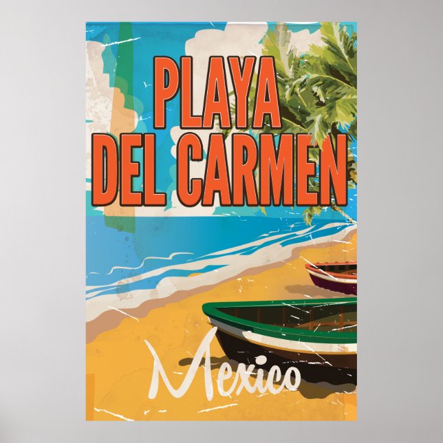 Impression de l'affiche de voyage Playa del Carmen (Devant)