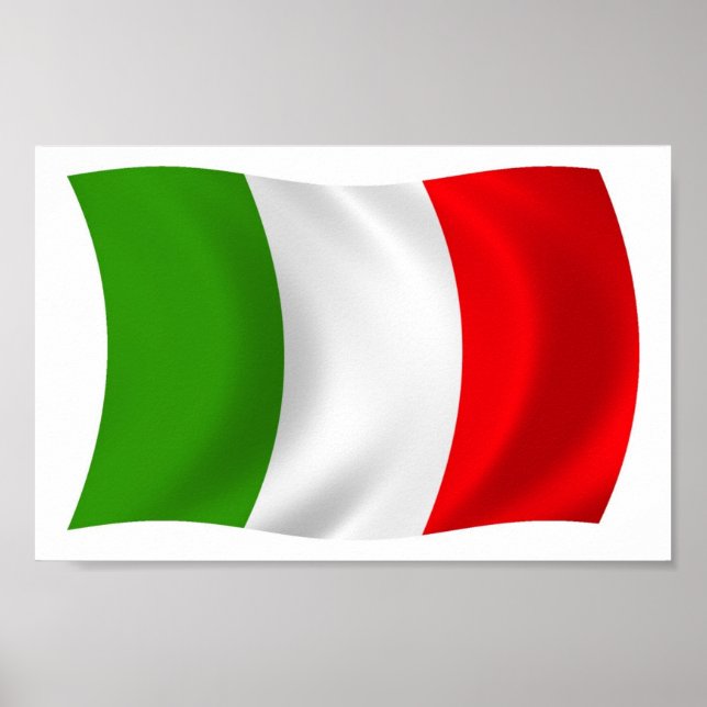 Impression de l'affiche du drapeau italien (Devant)