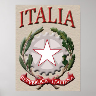 Impression de l'affiche Italia