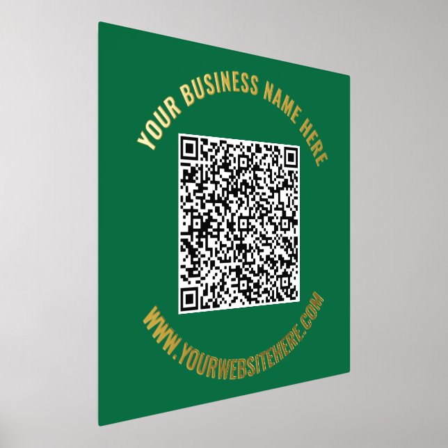 Impression de l'huile de texte QR Code Scan Info - (Poser)
