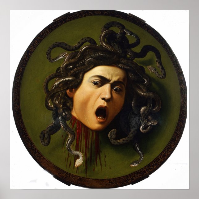 Impression de Méduse par Caravage (Devant)