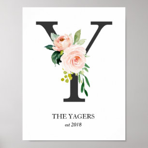 Impression de monogramme, lettre Y, cadeau de mari