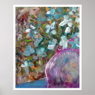 Impression de peinture florale impressionniste "Be