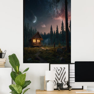 Impression de phase lunaire - Décor céleste