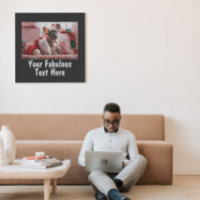 Impression de photo et de texte personnalisée