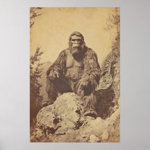 Impression de photographie de Bigfoot Art vintage