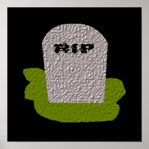 Impression de pierre tombale RIP