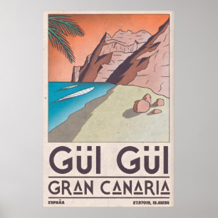 Impression de plage de Grande Canarie Art mural cô