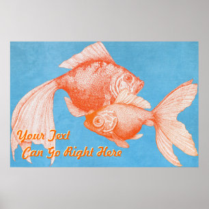 Impression de poisson rouge