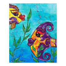 Impression de poisson soignée