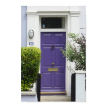 Impression de porte violette