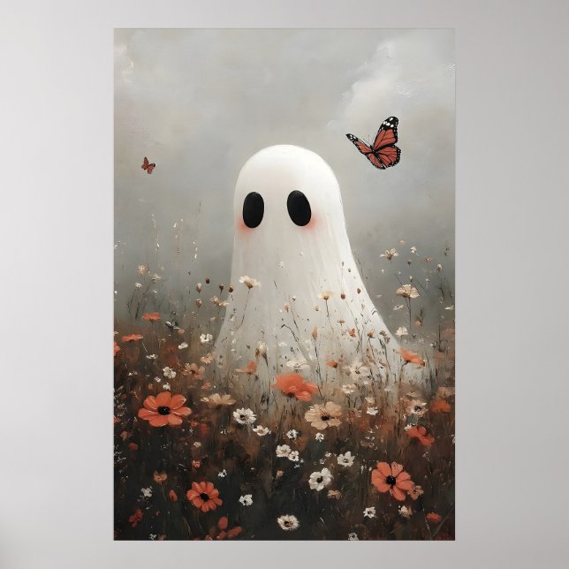 Impression de portrait de fantôme dans des coqueli (Devant)