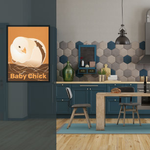 Impression de poster de cuisine Sandy-Orange pouss