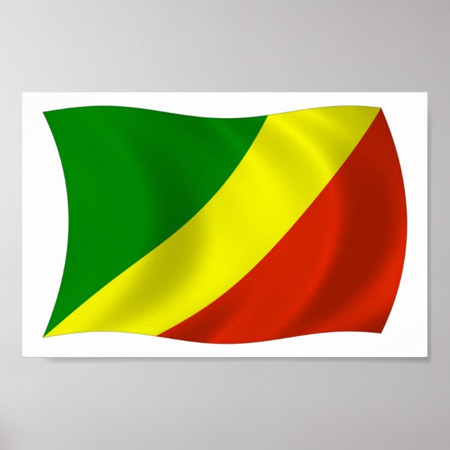 Impression de poster du drapeau de la République d (Devant)