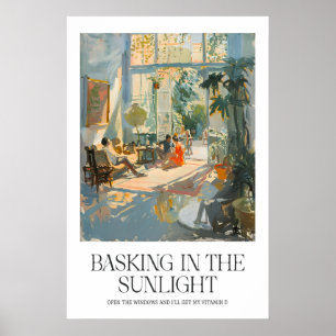 Impression de salon ensoleillé inspiré de Matisse,