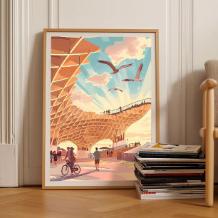 Impression de Séville Illustration Las Setas Impre