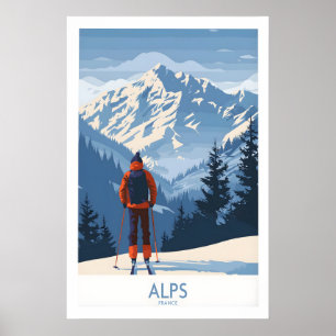 Impression de ski des Alpes - France 1