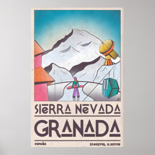 Impression de station de ski vintage - Montagne en