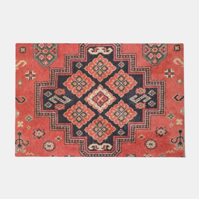 Impression de tapis de soie persan (Devant)