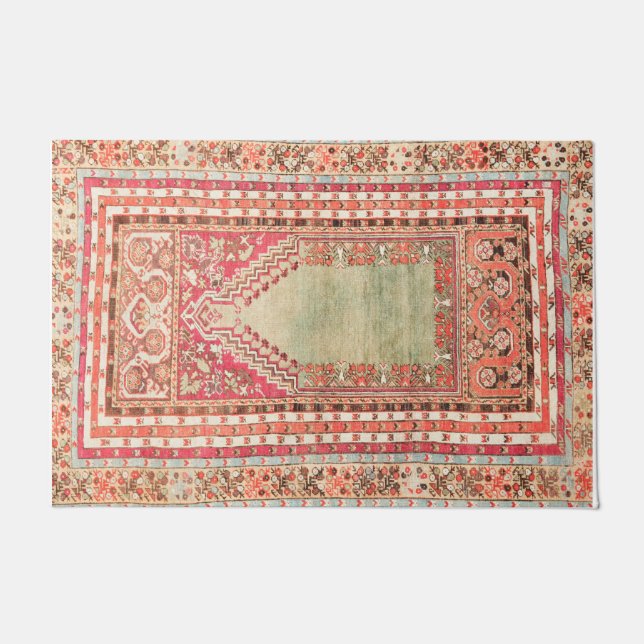 Impression de tapis de soie persan (Devant)