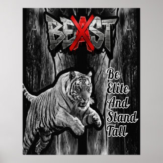 Impression de tigre BEAST, Affiche de valeur en pa