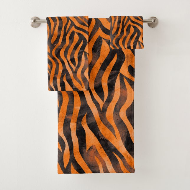 Impression de tigre d'aquarelle (En situation)