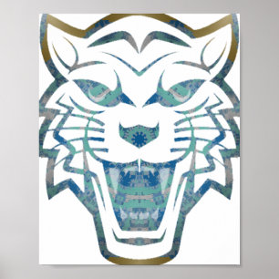Impression de tigres Abstraites