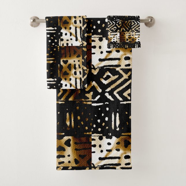 Impression de tissu de boue africaine (En situation)