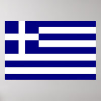 Impression de toile avec Drapeau de Grèce
