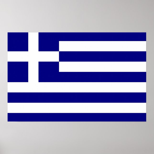 Impression de toile avec Drapeau de Grèce (Devant)