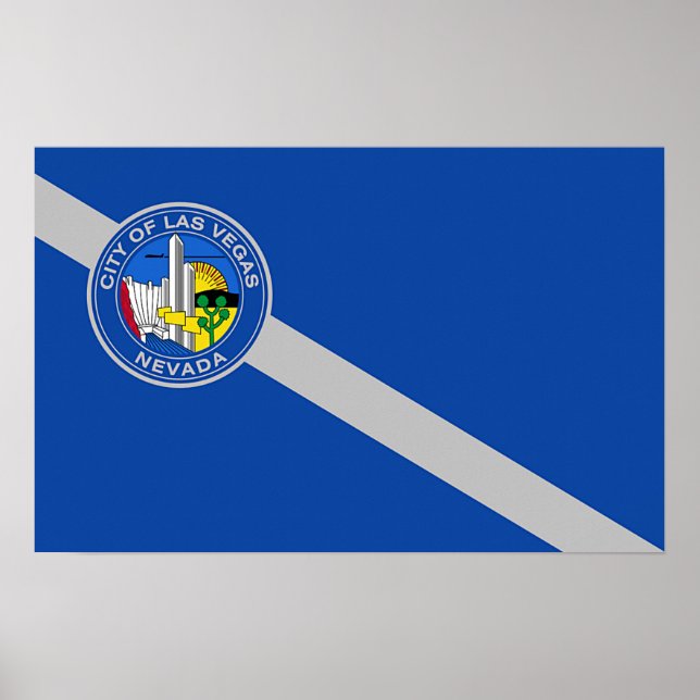 Impression de toile avec drapeau de Las Vegas City (Devant)