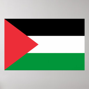 Impression de toile avec Drapeau de Palestine
