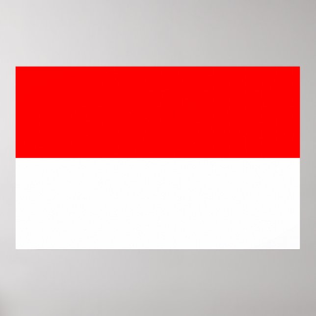 Impression de toile avec drapeau d'Indonésie (Devant)