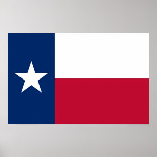 Impression de toile avec Drapeau du Texas, U.S.A.